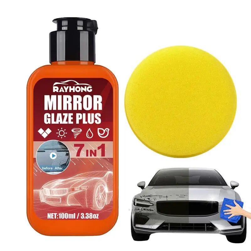 

Car Glaze Polish Scratch Remover And Swirl Correction For Vehicles All-in-one Car Maintenance For Water Spots Polish Shine