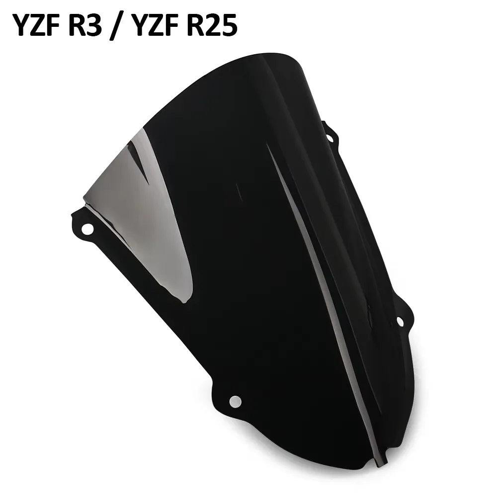 

Для Yamaha YZF R25 YZF R3 лобовое стекло Viser VIsor YZF R 3 R 25 двойной пузырьковый экранный дефлектор мотоцикла 2025 2024