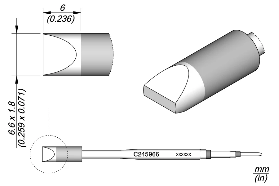 

Паяльное жало JBC C245-966