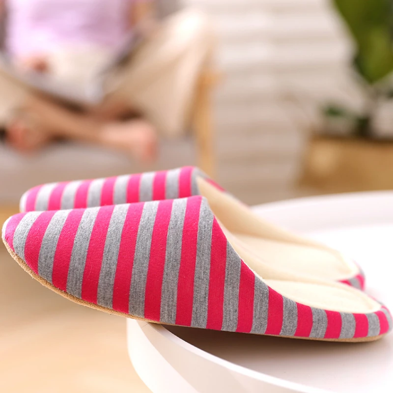 

тапочки женские домашние тапки женские тапочки домашние тапочки Полосатые домашние тапочки, зимние женские теплые домашние хлопковые тапо...