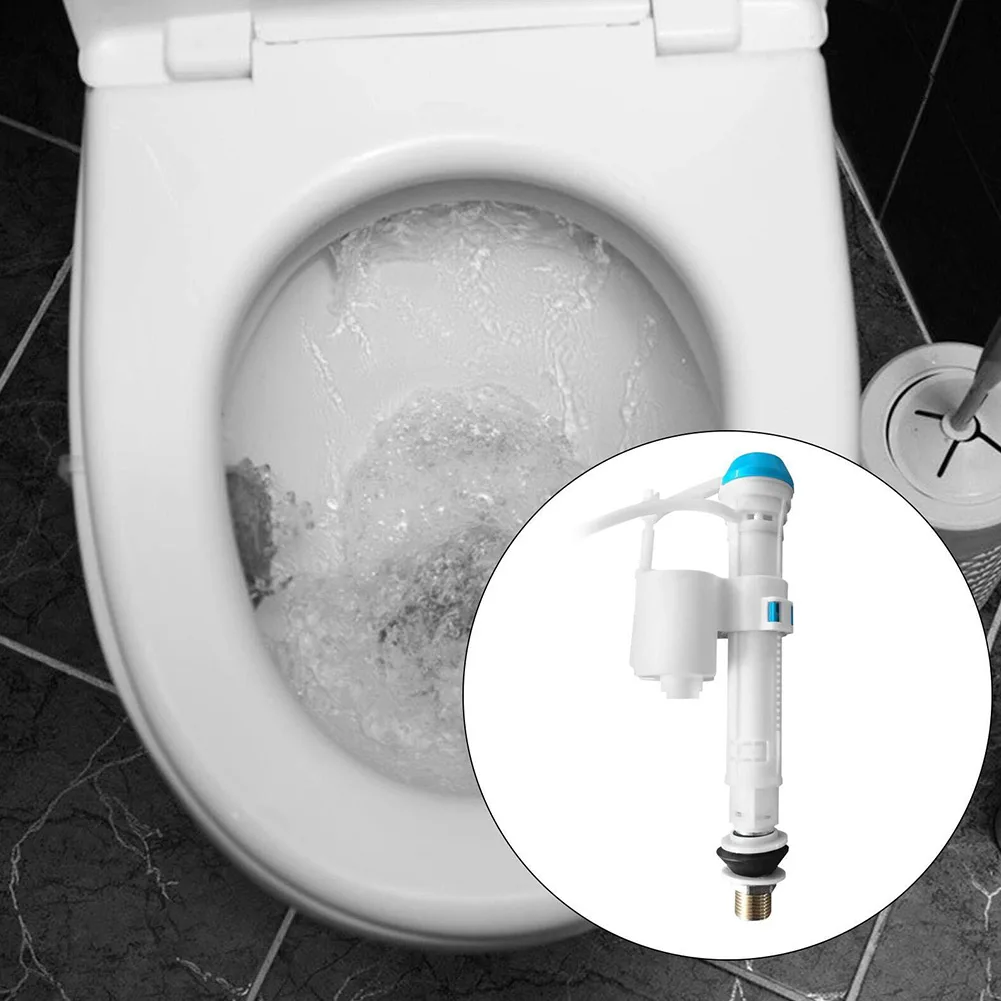 

Toilet Adapter Cistern Fill Valve Adjustable Anti Siphon Bathroom Bottom Entry Connector Quiet Fill Replacement