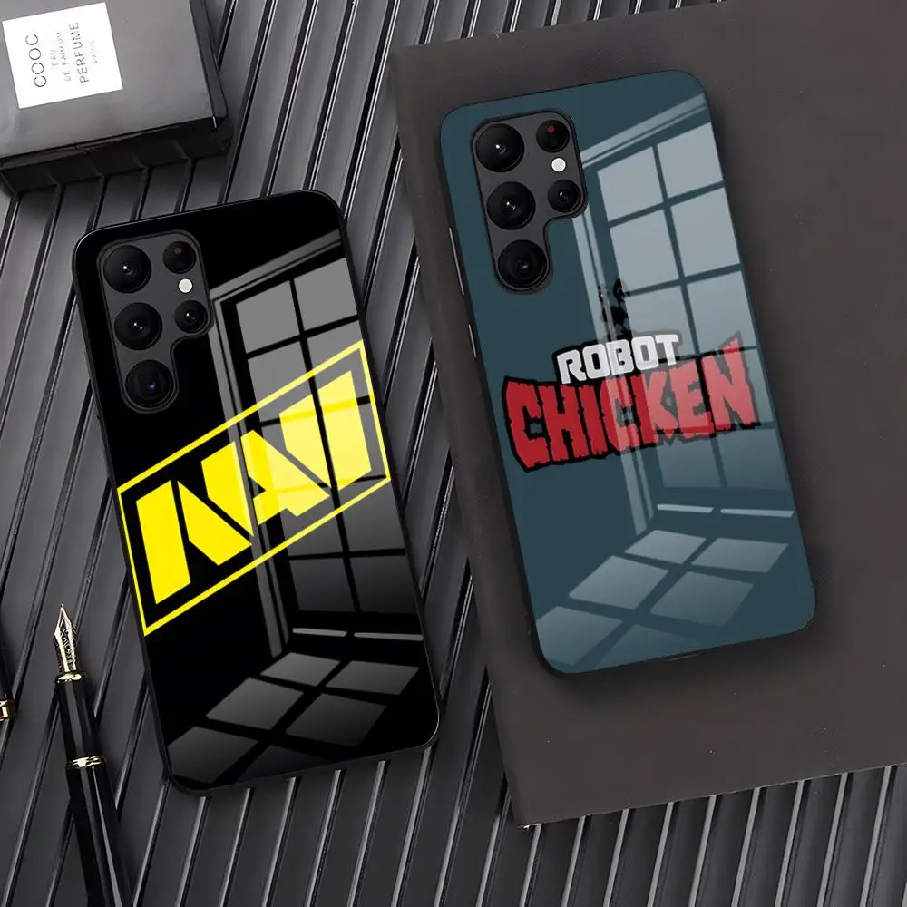 Фото Чехол для телефона Natus Vincere, стеклянный чехол для Samsung S24 S23 S21 S20 S22 A24 A34 A54 A53 m54 Note 20 Ultra Plus 2024 №1