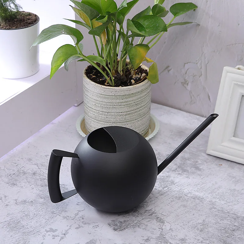 Stainless Steel Watering Pot Gardening Potted Small Watering Can With Handle For Watering Plants Flower Garden Tool Kettle ZD403