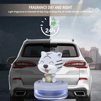 1pc car air freshener cute tiger styling aromatherapy new year cartoon zodiac tigers long lasting fragrance accessories
