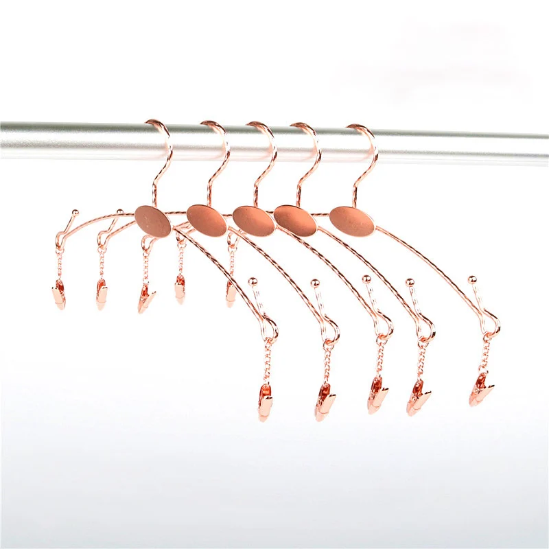 

10pcs Trouser Hangers Clothes Hangers Metal Aluminum Alloy Traceless Dress Pants Drying Rack Wardrobe Storage Racks Dropshipping