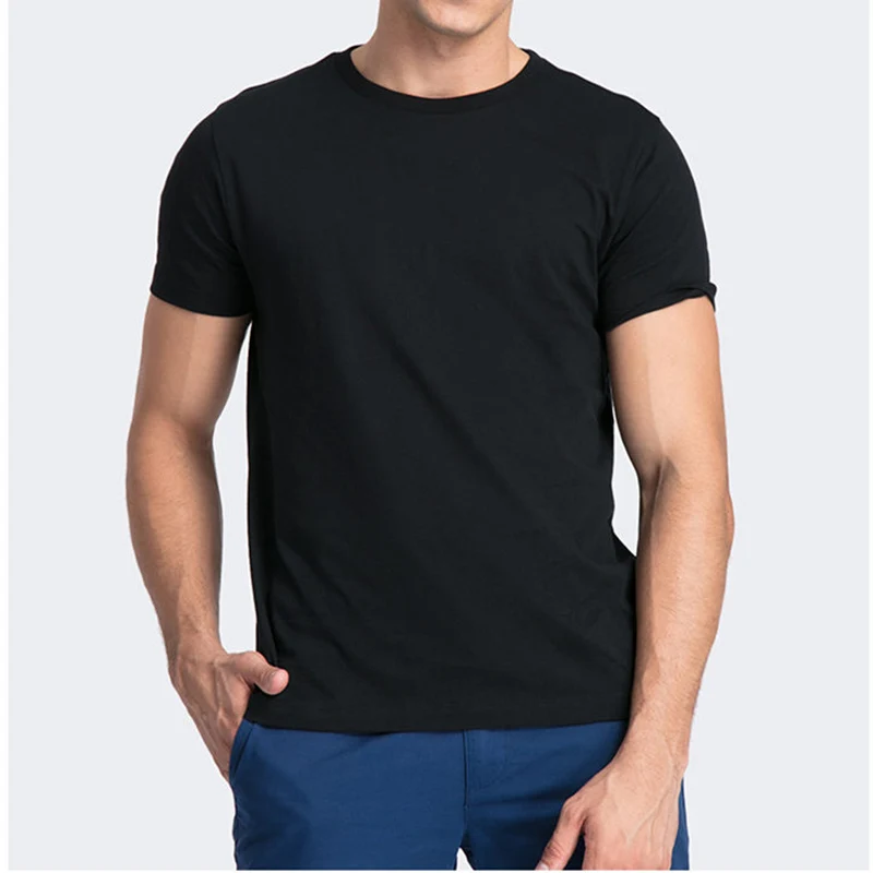 

NO.2 A1823 Cotton Mens T-Shirt O-Neck Pure Color Short Sleeve Men T Shirt XS-3XL Man T-shirts Top Tee For Male