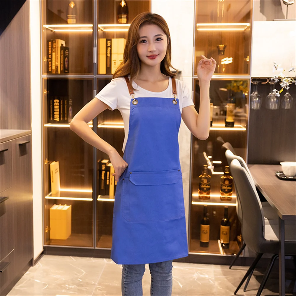 

Denim Apron Household Cleaning Anti Fouling Convenient Adjustable Cake Shop Work Clothes Widely Applicable Apron
