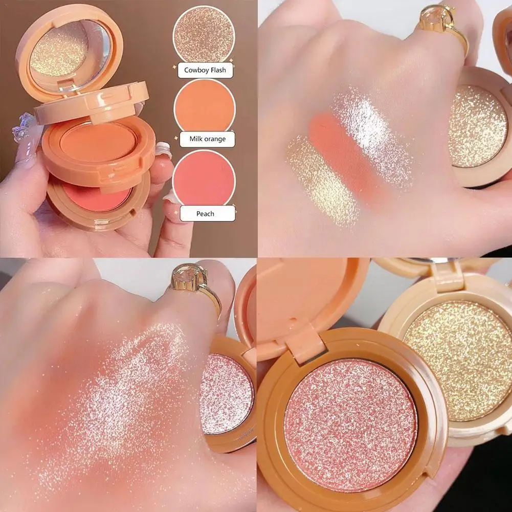

Highlight 3 In 1 Brighten Skin Tone Powder Blusher Three To Off Makeup Take Easy Integrated Decorate Layers Makeup Tray Not X1V7