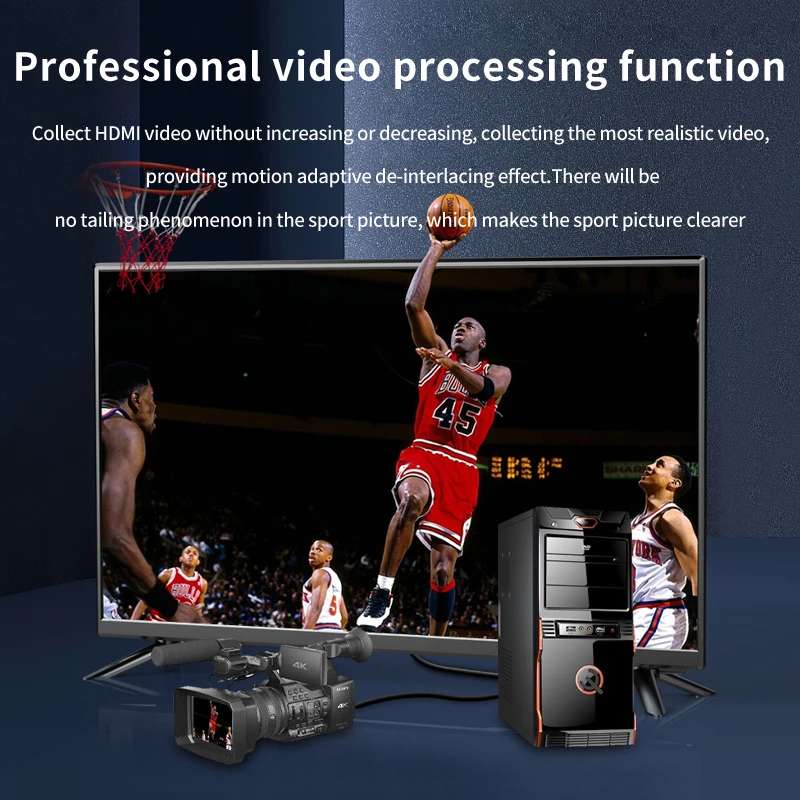 ACASIS 4-канальная HDMI-совместимая трансляция PCI Express HD видеозахват 1080p OBS Vmix |