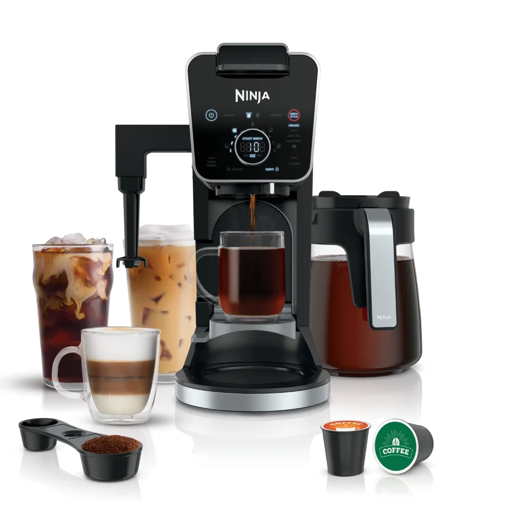 

Ninja Dualbrew Specialty Coffee System, Single-Serve, K-Cup Pod Compatible, 12-Cup Drip Coffee Maker