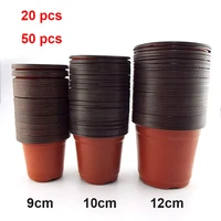 20pcs50pcs plastic grow box fall resistant tray for home garden plant pot nursery transplant flower pots