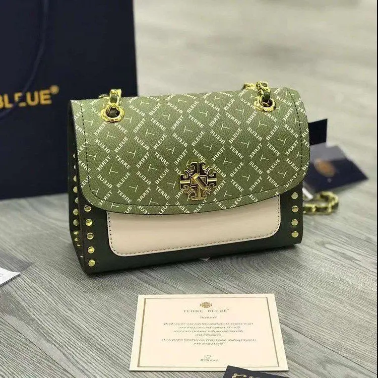 

Women's Bag 2022 Trend Exquisite Premium Rivet Panel Contrast Letter Print Metal Buckle Mini Square Bag Fashion Bags For Women