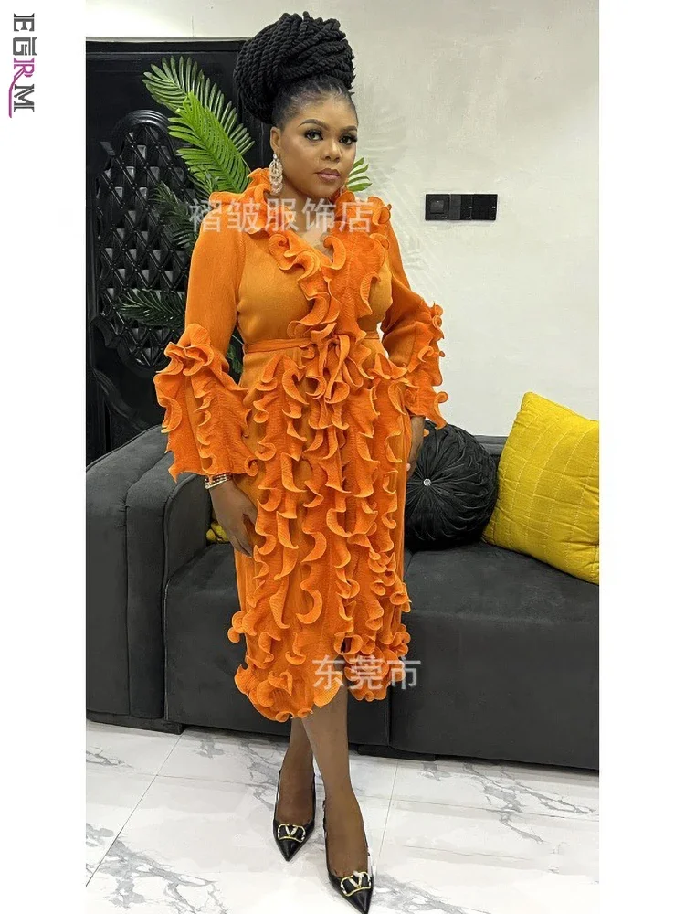 EGRM плиссированное вечернее пальто со складками для выпускного вечера с