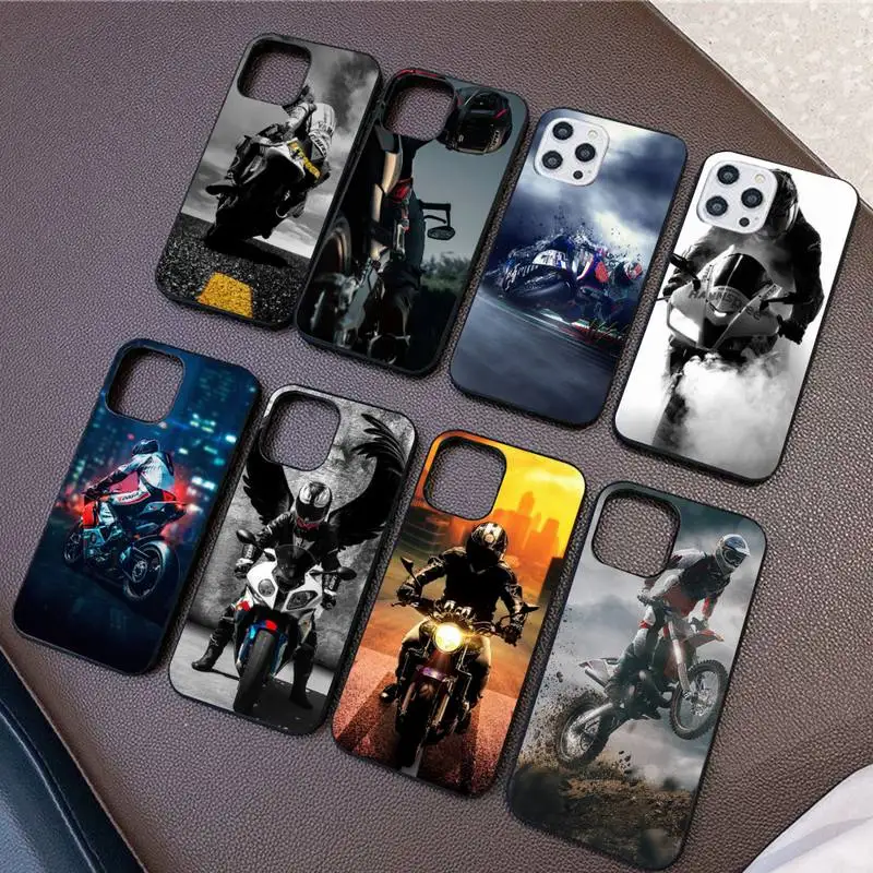 

Moto Cross motorcycle sports Phone Case for iPhone 11 12 13 Mini Pro Max 8 7 6 6S Plus X 5 SE 2020 XR XS Back Cover