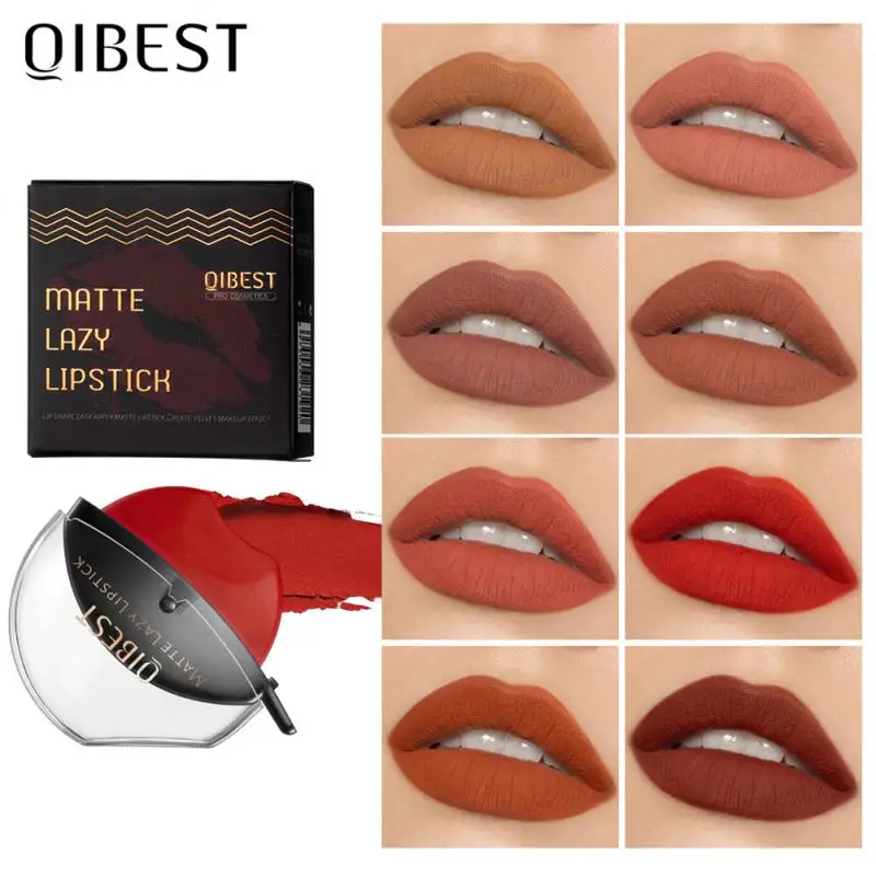 

Lip-shaped Lipstick Makeup Lazy Lipstick Velvet Matte Moisturizing Sexy Lip Gloss Waterproof Non-stick Cup Lasting Lip Cosmetics