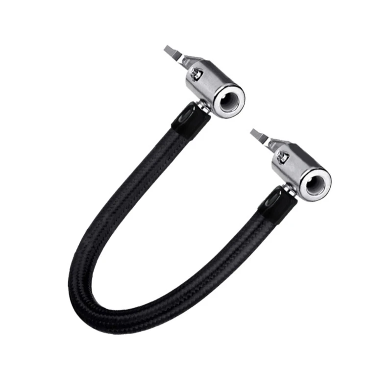 Шланг для накачки автомобильных шин с блокировкой воздушного патрона