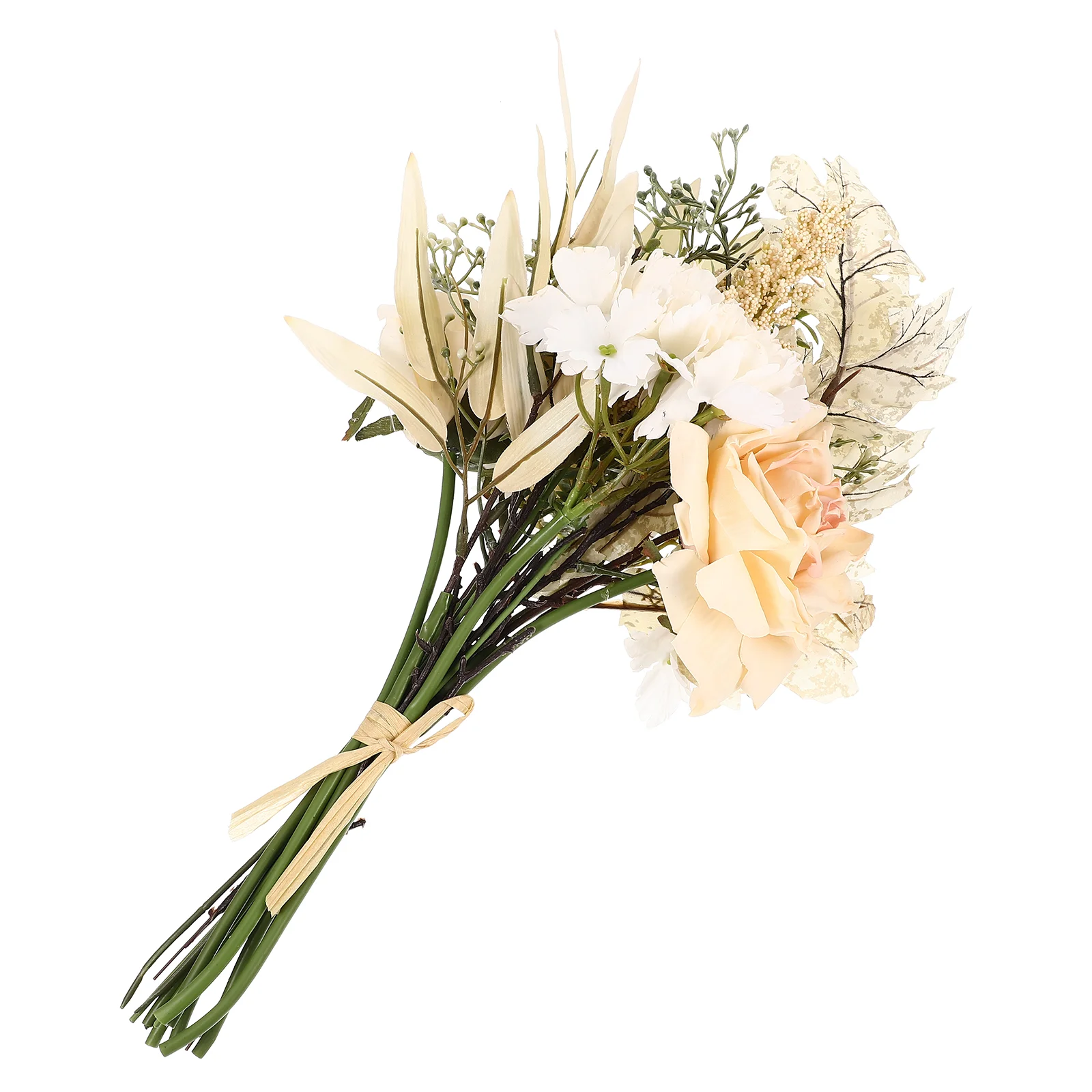 

Bouquet Flowers Flower Wedding Fake Artificial Bridal Hydrangea Bouquets Arrangement Rose Floral Silk Peony Decorations