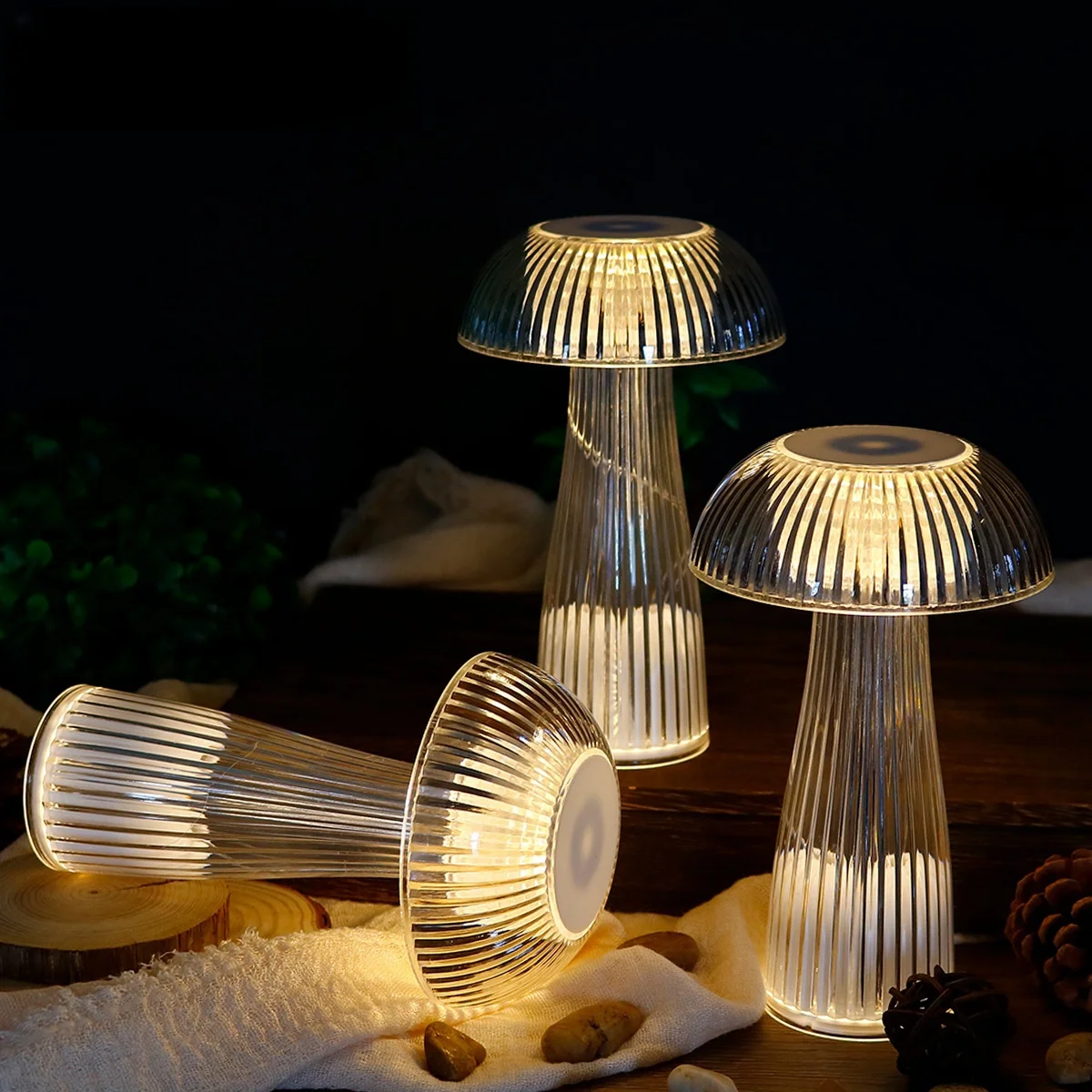 Светодиодный ночник в виде медузы грибная настольная лампа портативный