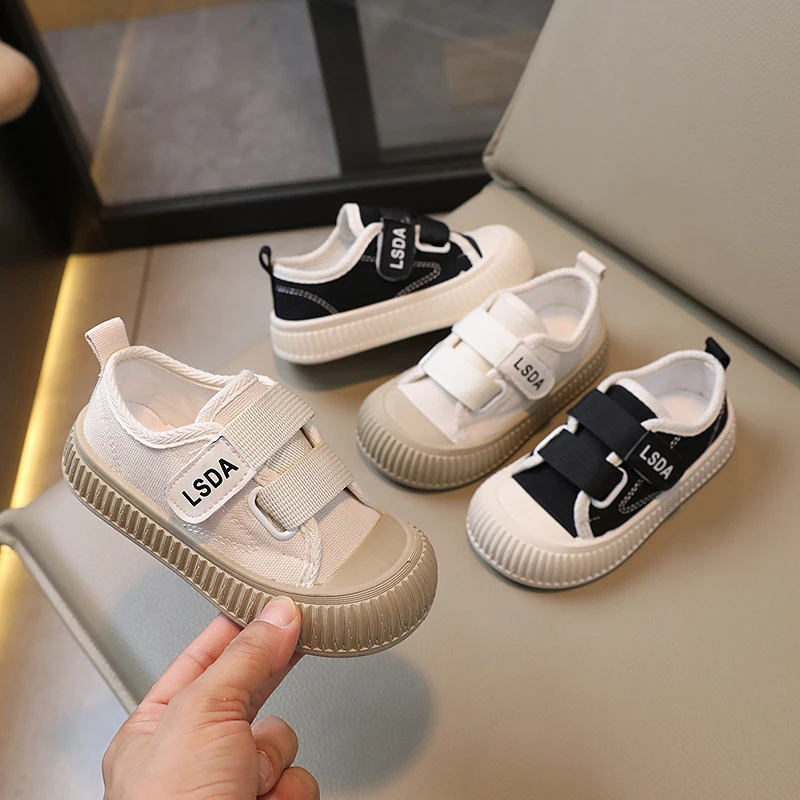 

Girls Canvas Shoes Versatile Soft Children Fashion 2023 New Spring Summer Kids Shoes Boys Round-toe Casual Shoes Drop Shipping