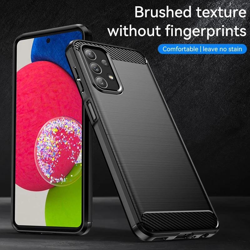 For Samsung Galaxy M23 Case Silicone For Samsung M23 Case Carbon Bumper Rubber Cover Galaxy M23 M53 M52 M32 A23 A73 A53 Cover