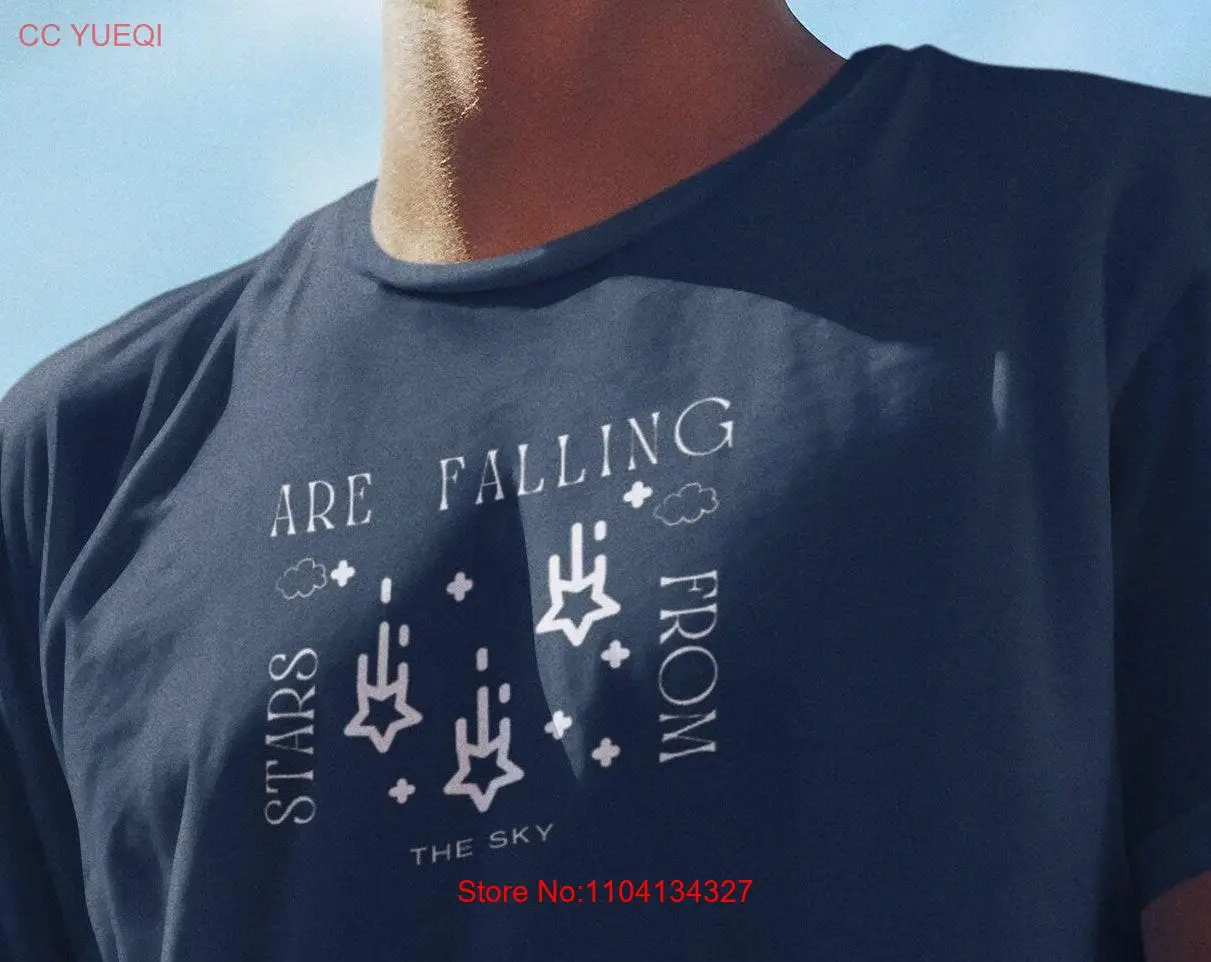 Футболка Falling Stars from the Sky City современный городской слоган Street arT унисекс идея