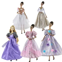 16 bjd dolls accessories elegant princess dresses for barbie outfits clothes wedding party gown vestidoes kid diy toy girl gift