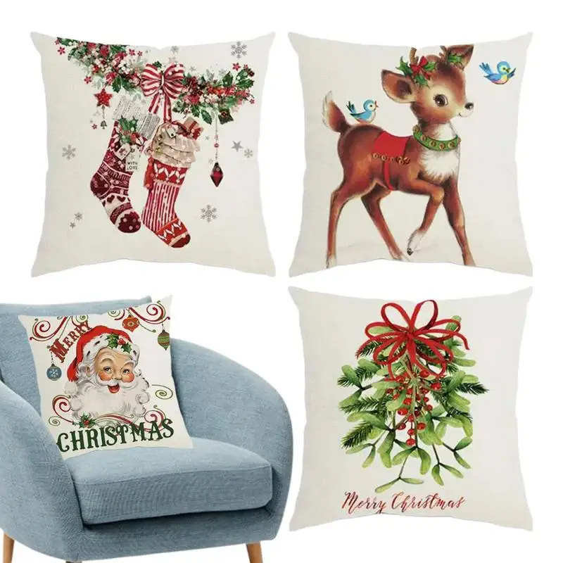 

Наволочки для декоративных подушек, мягкие многоразовые наволочки в виде Гнома На Рождество