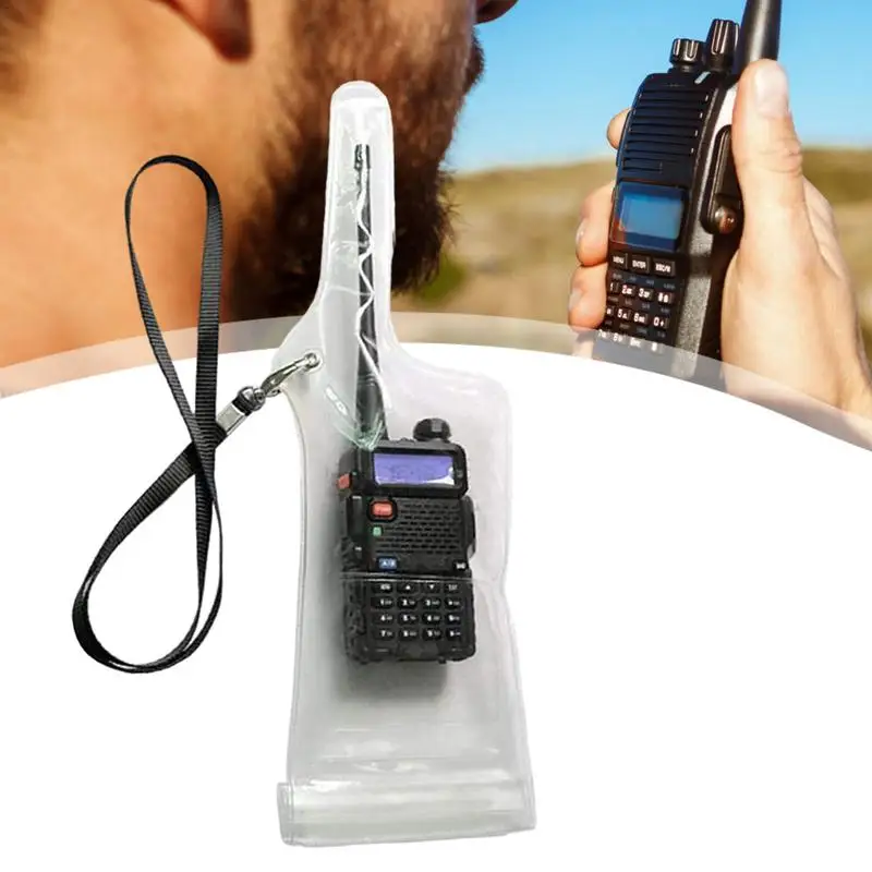 Двухсторонняя водонепроницаемая сумка для радио Портативная раций Защитная с