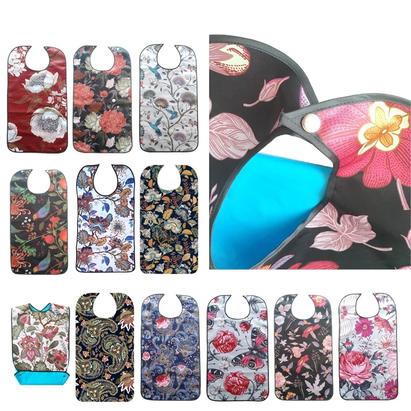 Многоразовый моющийся водонепроницаемый нагрудник для взрослых пожилых людей