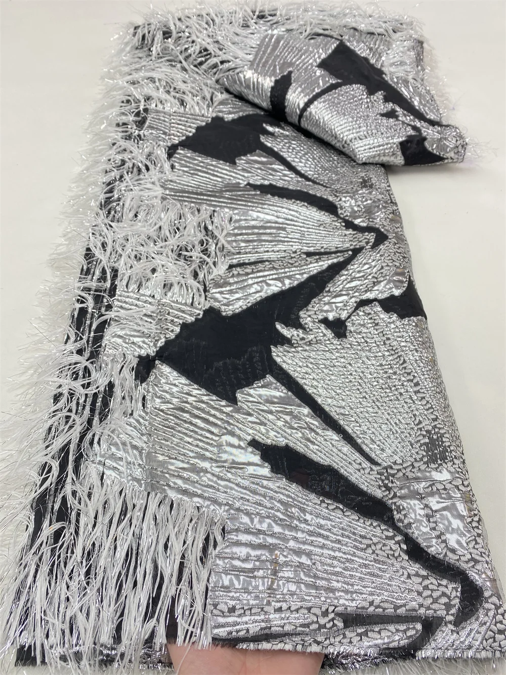 

NI.AI African Lace Fabric Brocade Lace Fabric High Quality Nigerian Lace Material French Jacquard Lace Fabric For Party 4873B