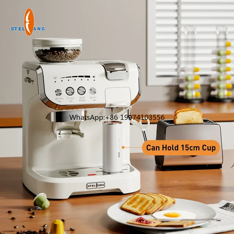 Электрическая кофемашина с мягкой капсулой 19 бар 6 в 1