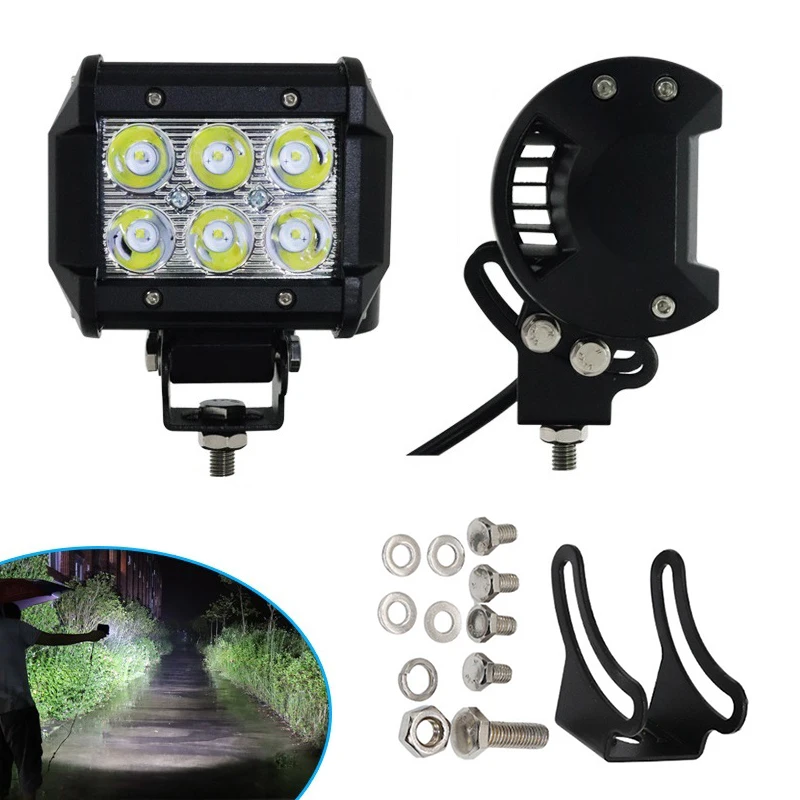 Фары противотуманные 4 дюйма, 18 Вт, 6 светодиодов