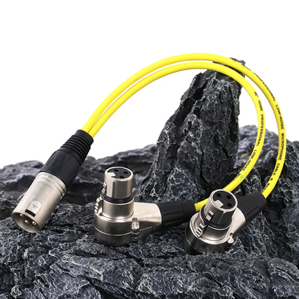 Фото Y-образный разветвитель, 3Pin XLR штекер-двойной 3Pin XLR разъем, сбалансированный микрофон, аудио удлинитель, адаптер, конвертер для Amp динамика №5