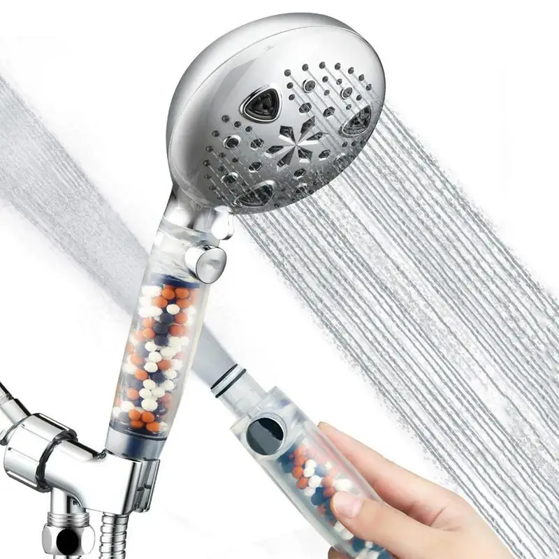 

Shower Head Spray Bathroom Head High Pressure Adjustable Filtered Shower Heads Handheld Filter Showerhead For Gym Home Adults