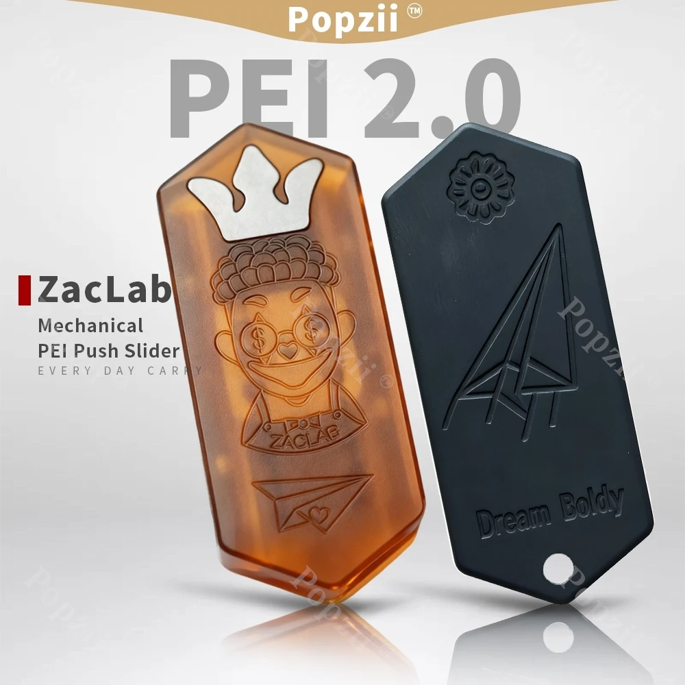 Фото ZacLab PEI новый маленький самолет 2,0 DingDing механический слайдер EDC офисные гаджеты для снятия стресса игрушки для взрослых и тревоги №1
