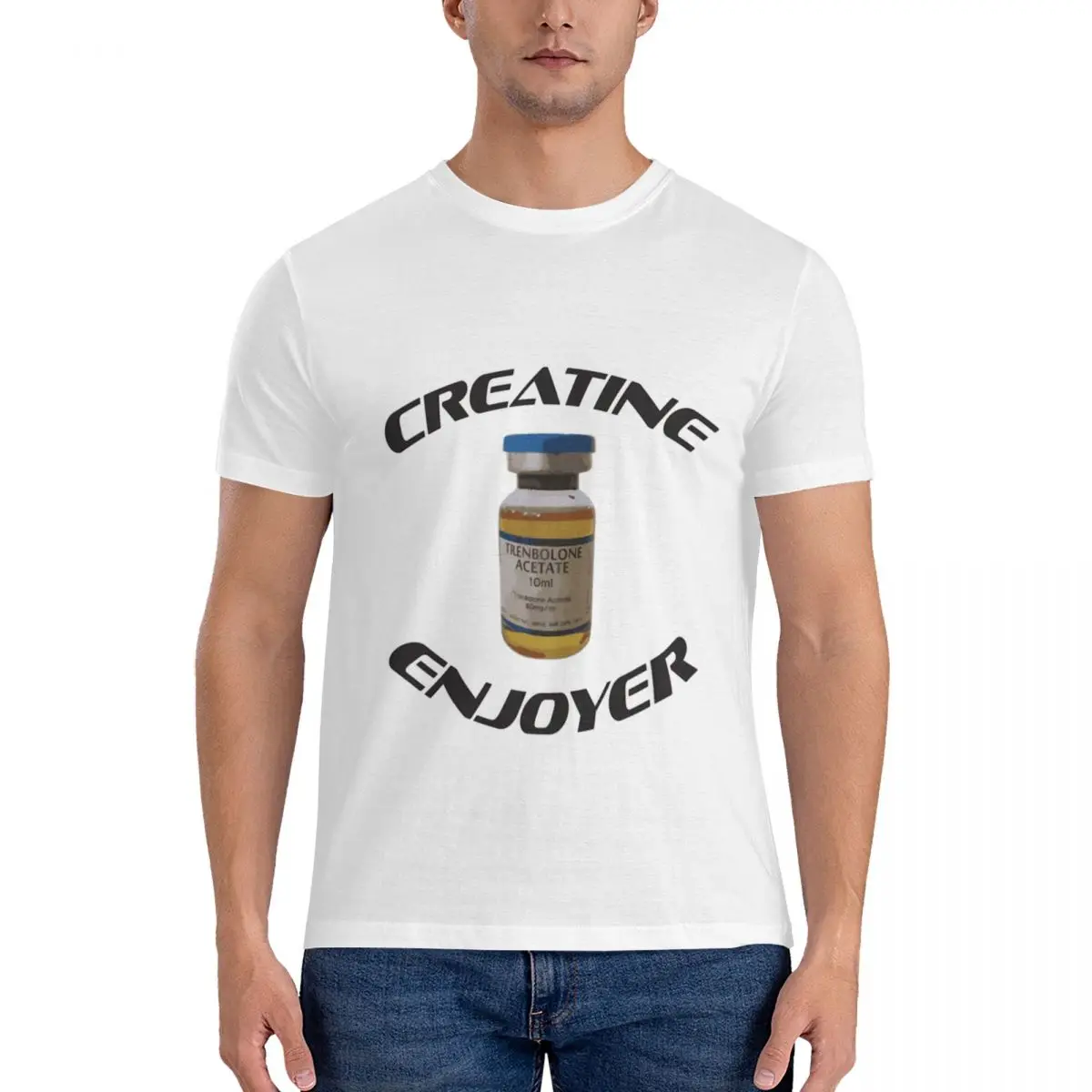 Мужская футболка с коротким рукавом креатином