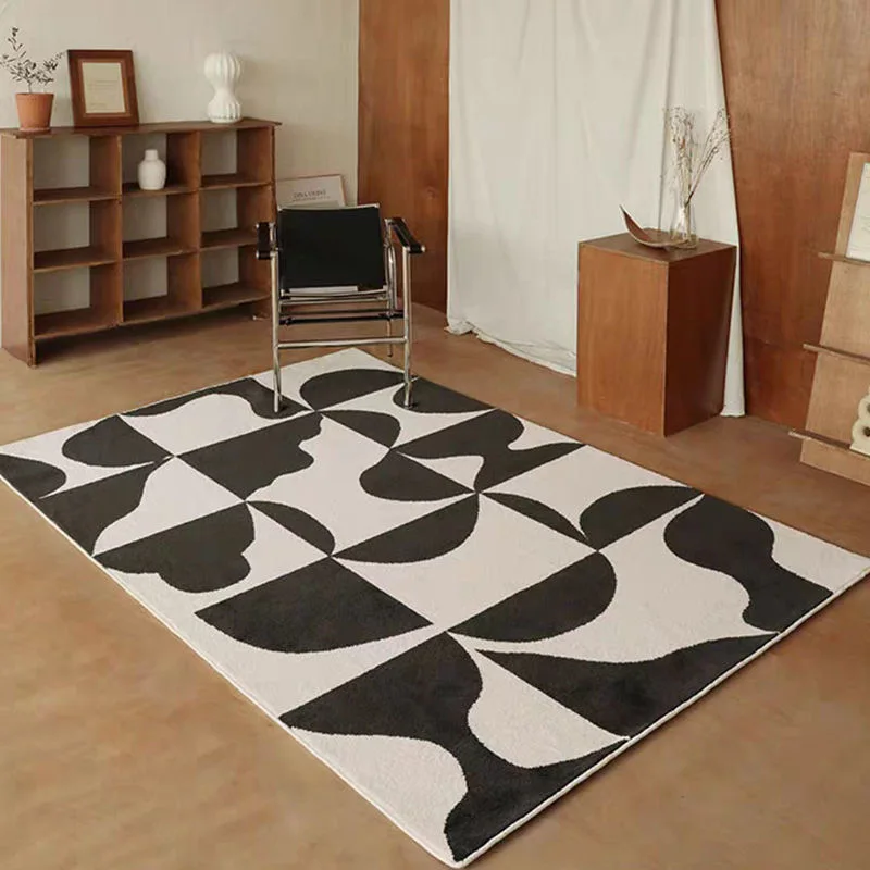 

Household Felt Carpet Tea Several Art Modern Minimalist Line Living Room Area Carpet Bedroom Bedside Mat Absorbent Anti-Slip
