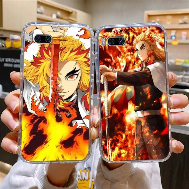 

Demon Slayer Kyoujurou Rengoku Phone Case For Huawei Mate P10 P20 P30 P40 10 20 Smart Z Pro Lite 2019 Honor20i Transparent Case