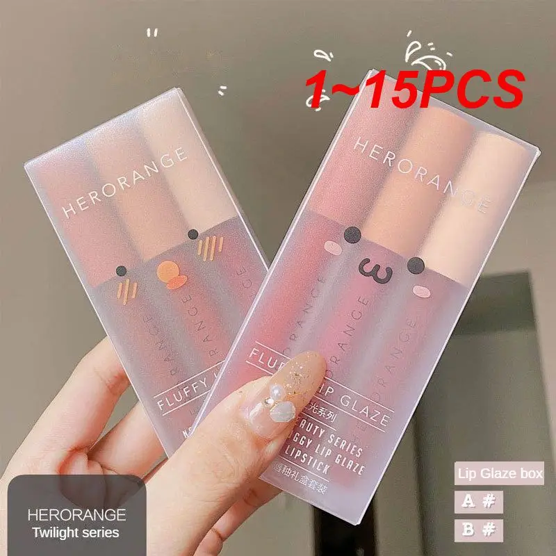1~15PCS White Lip Glaze 3 Germplasm Land Non-stick Cup Long-lasting Color Lock Effective And Long-lasting High Quality