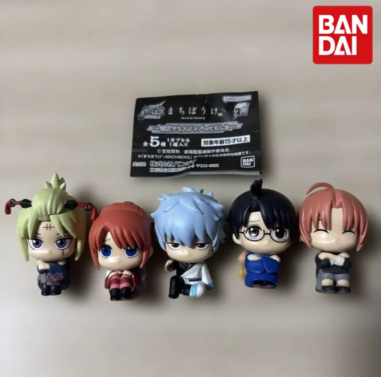Фото Коллекционная фигурка Bandai Gintama Gashapon: Ёшивара Энджо в позе сидя и ожидания, Саката Гинтоки, Кагура, Камуи (для рабочего стола) №5