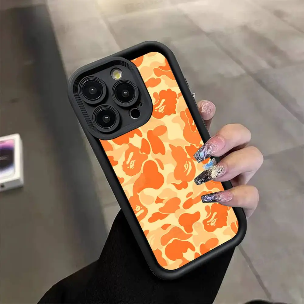Модный яркий чехол BAPE из ТПУ для iPhone 17, 16, 15, 14, 13, 12, 11 Pro Max Plus (art.: 3920dc051227f) - 3920dc051227f