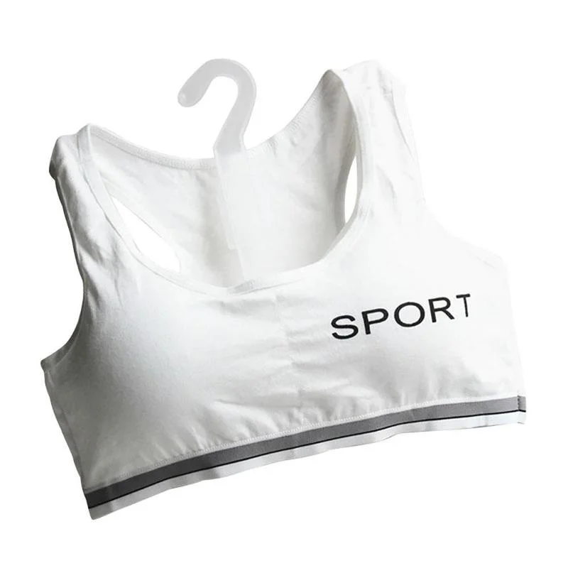 Buy Teenagers Student Lingerie Brassiere Sport Maiden Girl Comfy Underwear Bra Teen Top Bras Sports for Women Gym on