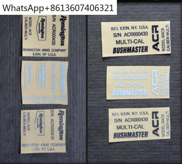 

Outdoor Activities CS Jinming ACR gen10 M4 Electric Continuous-hair Metal Waterproof Sticker Lehui Daggerly AK74 UMP 416 LI61