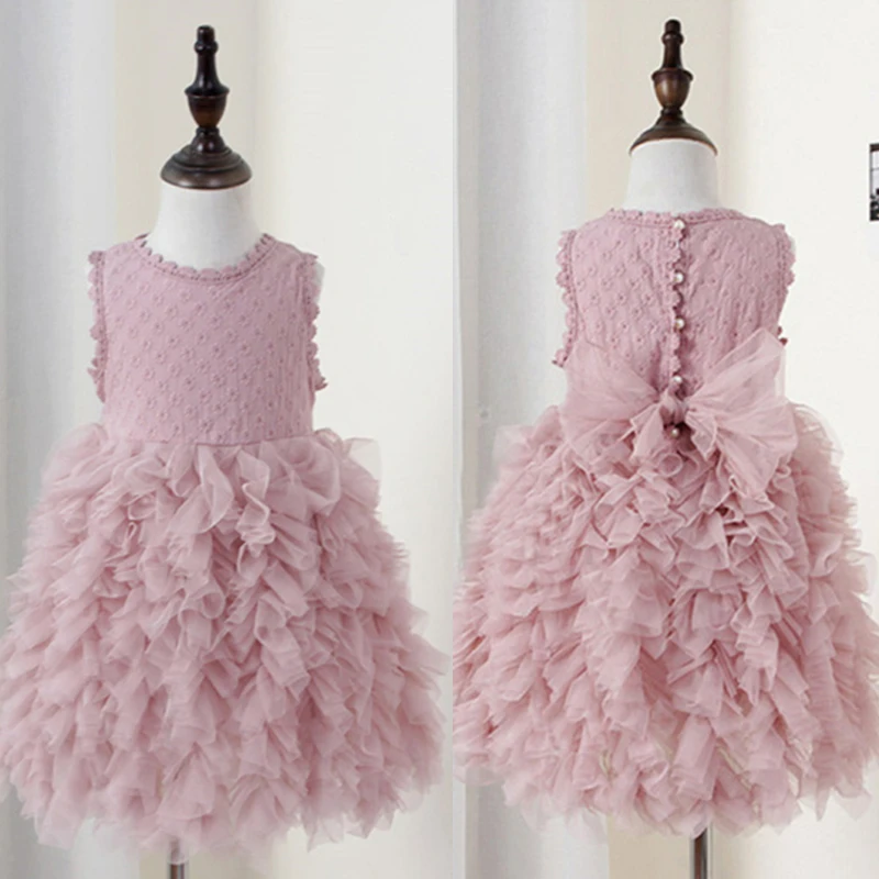 

Kids Floral Dresses for Girls Summer Party Casual Dress for Little Girl Evening Prom Clothing Lace Princess Dresses for Girl