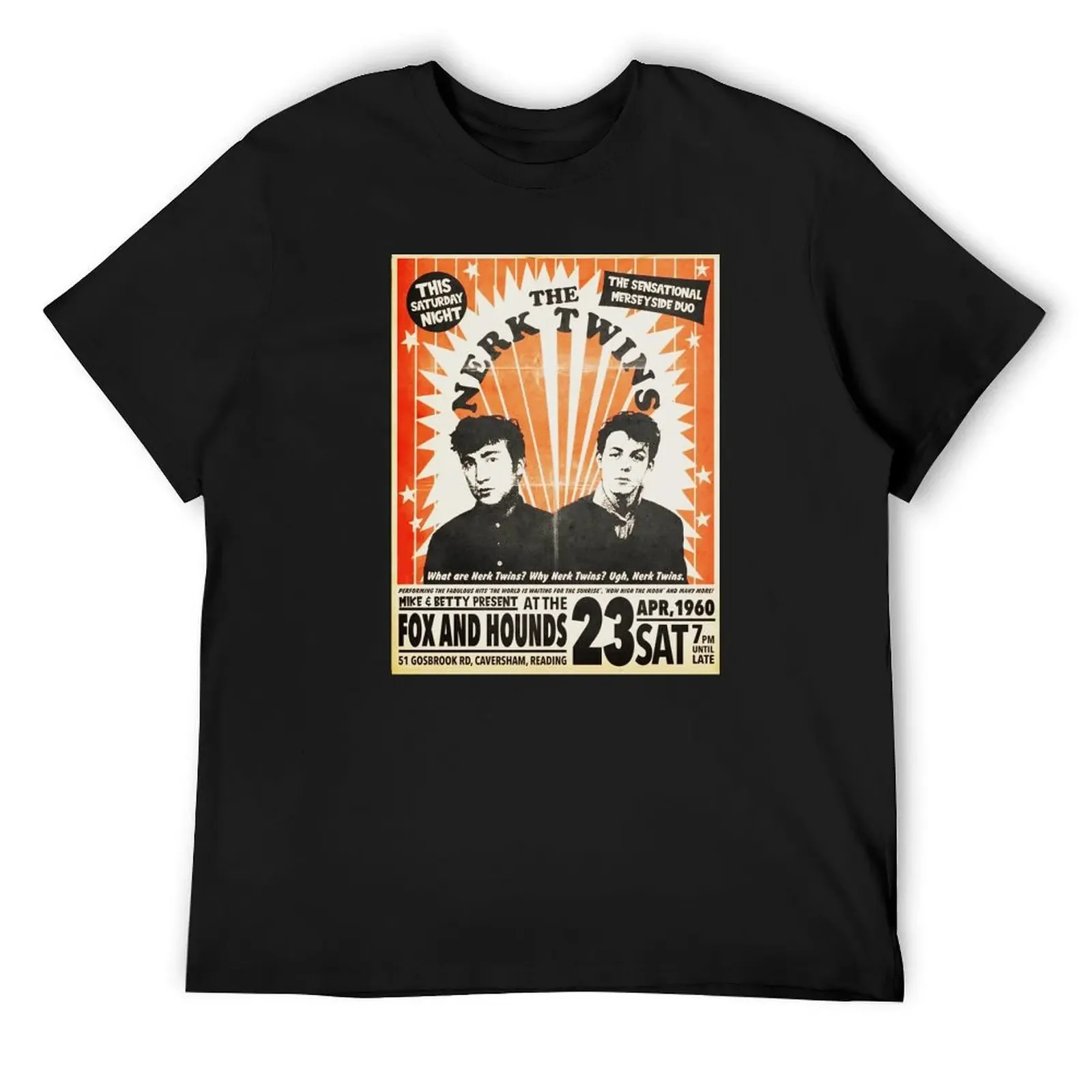 The Nerk Twins — легендарный постер концерта 1960 года. Футболки с графическим рисунком