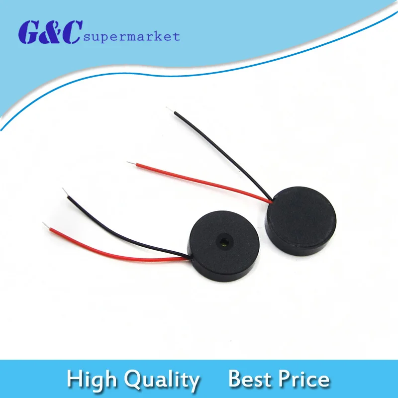 

20PCS Diameter 16mm* Height 4mm Piezoelectric Passive Buzzer Black Alarm diy electronics