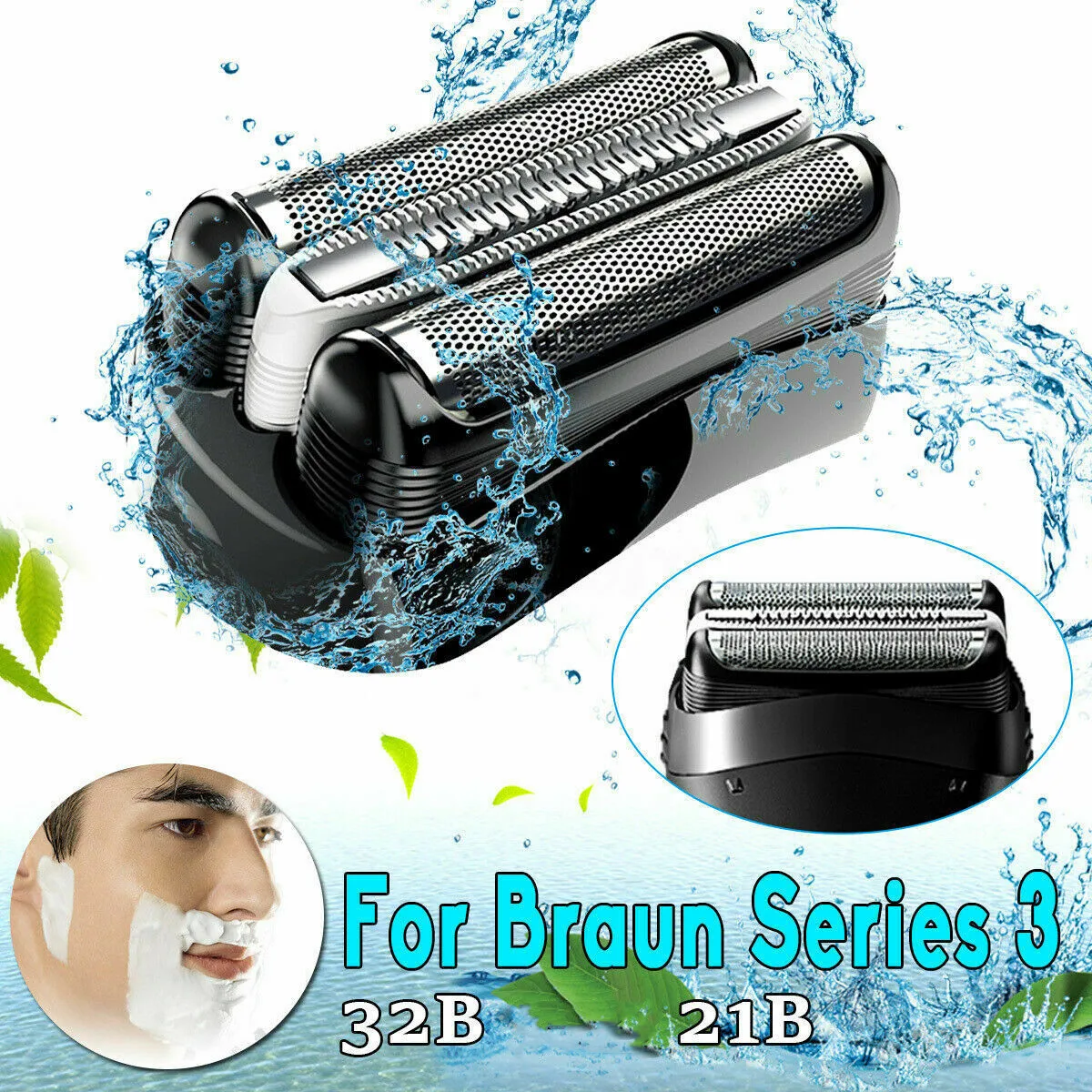 

Replacement Electric Shaver Blade Foil Head Accessories Electric Shaver 32B 32S 21B 21S Mesh Assembly Integral Cutter Head