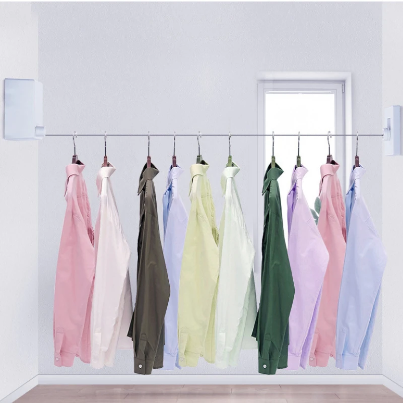 

4.2M Clothesline Stainless Steel Invisible Balcony Clothes Drying Rope Space Aluminum Drying Line Drying Clothes Drying Quilt