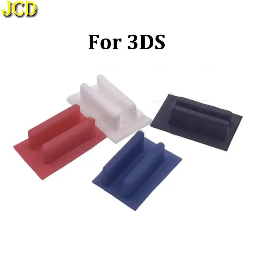 

JCD 1 Set Upper Top LCD Screen Front Silicone Rubber Feet Cover Pad Button For 3DS Game Console