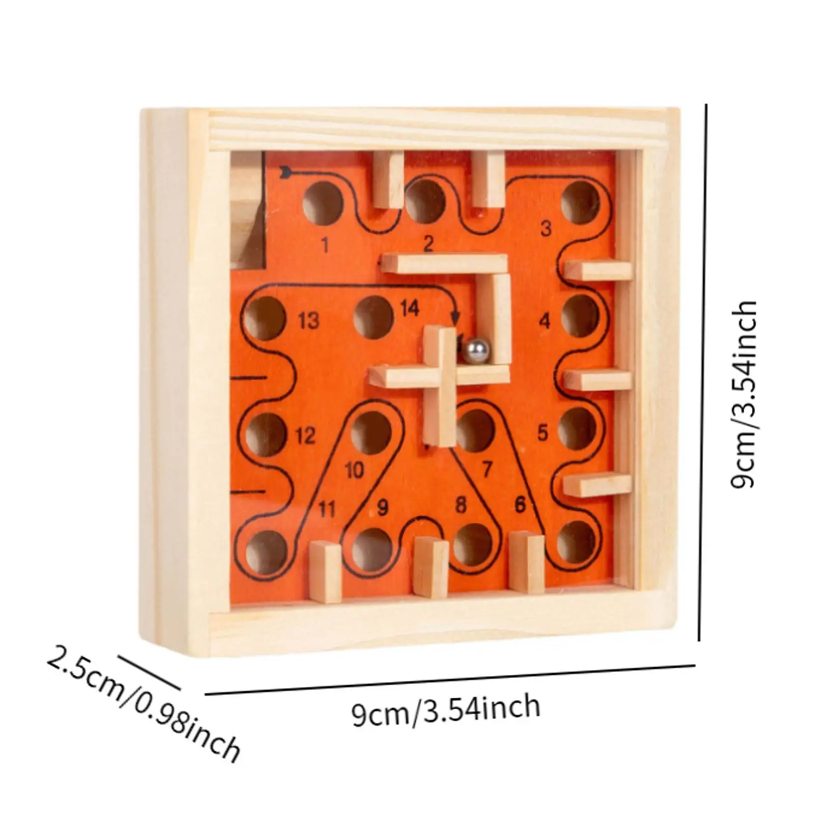 Деревянный лабиринт настольная игра мраморный игрушка ручной работы баланс